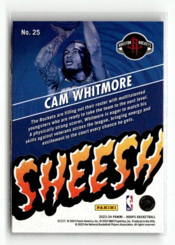 2023-24 Panini NBA Hoops - Sheesh #25 Cam Whitmore (RC) - Picture 2 of 2