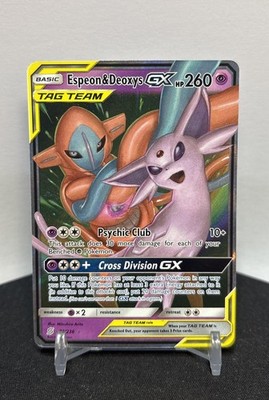 Pokemon Karte - Espeon & Deoxys GX (UNM 72) Unified Minds / ENG NEAR MINT