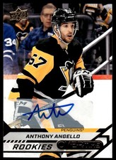 2020-21 Upper Deck Overtime Gold Foil Autographs Anthony Angello /- Auto