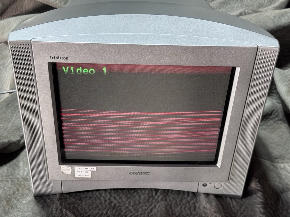 Sony Trinitron KV-13FS100 13 inch Flat Tube CRT Retro Gaming TV | eBay
