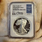 2021 W American Silver Eagle T-2 NGC PF70 Ultra Cameo Edmund Moy Signed