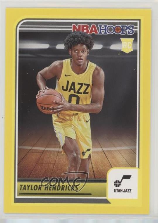 2023-24 Panini NBA Hoops Rookies Yellow Taylor Hendricks #236 e9p