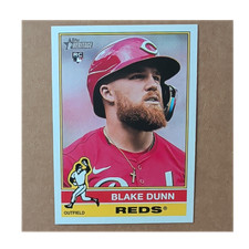 Topps Heritage 2025 Blake Dunn #51 Rookie Baseball Card Cincinnati Reds. rookie card picture
