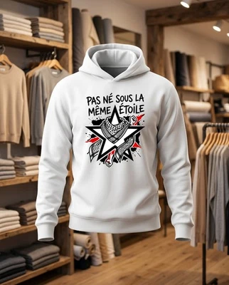 Pas nés sous la même étoile - motif social engagé en DTF - Photo 1/4