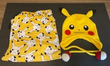 Pokemon Pikachu Beanie Hat Nintendo Tassels Pok  Ball OSFM/ Pok mon Pj Size XL