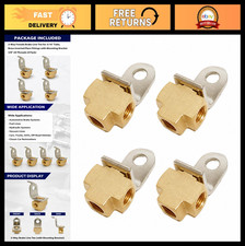 4 Pack 3-way Brake Line Tee Fittings 316 Tube 38-24 Unf Ports Brass Bracke 4 Pack 3-way Brake Line Tee Fittings 316 Tube 38-24 Unf Ports Brass Bracke