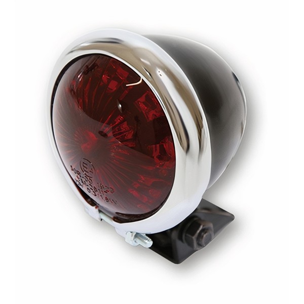 Shin YO Led-RüCklicht Bates Style, Schwarzes GehäUse M. Chromrahmen, Rotes Glas-image