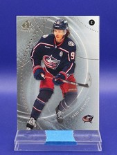 Kent Johnson 2025-26 UD SP Game Used Base 🔥 Blue Jackets