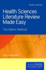 Health Sciences Literature Review Made Easy Hybrid Judith Garrard