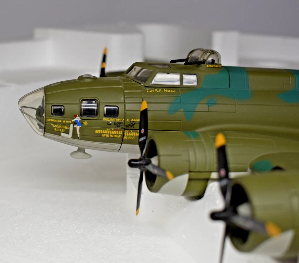 ARMOUR FRANKLN MNT 1:48 DC B-17F FLYING FORTRESS "MEMPHIS BELLE" B11B634 W/SHIPR - Image 4 of 4