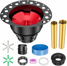 Freestanding Tub Drain Kit, PVC Bathtub Drain Rough-In Kit Compatible with Free