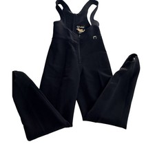 Fera Women's Vintage Snow Ski One-Piece Suit Size 10R- Medium Black Insulated