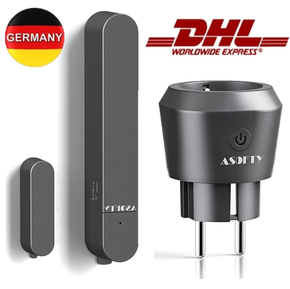 ASOFTY Fensterkontaktschalter Für Dunstabzugshaube Funk Abluftsteuerung Ofen Kamin DHL