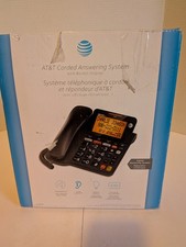 AT T CD4930 Corded Phone Answering System Caller ID Extra-Large Display Black