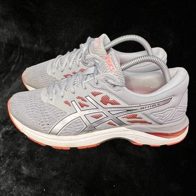 Asics Gel-Flux 5 T861N Womens US 9 Running Shoes Gray Lace Up Athletic Sneakers