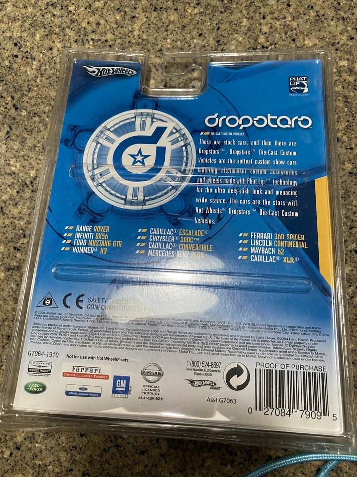 Hummer H3 Gold Hot Wheels Dropstars 1:50 Street Profile RR Phat Lip Diecast MOC - Image 4 of 4