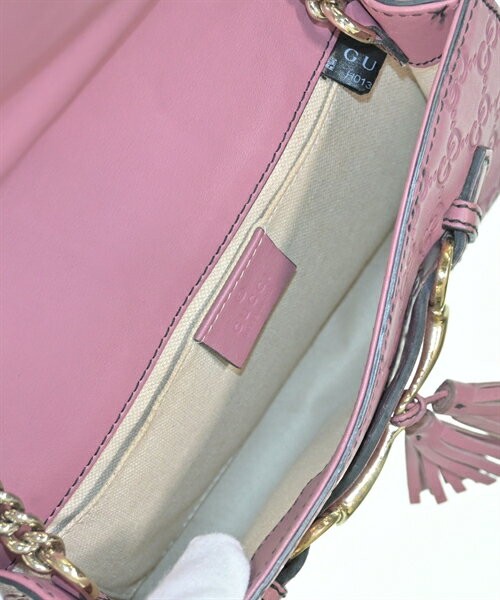 GUCCI Shoulder Bag Pink Monogram Leather Ladies Japan C-250919-4 thumbnail 4