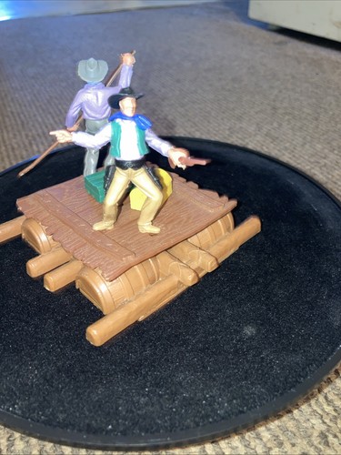 Vintage Wild West Cowboy Traders Log Raft Complete With Accessories ...