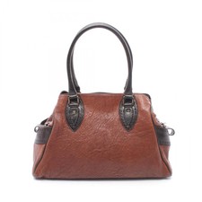 Borsa a mano FENDI Etnico 8BN162 in pelle marrone scuro