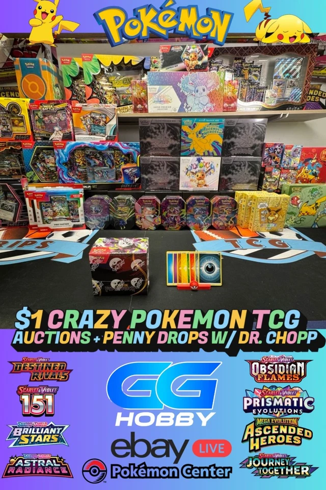 $1 POKEMON TCG SEALED AUCTIONS W/ DR.CHOPEMALL