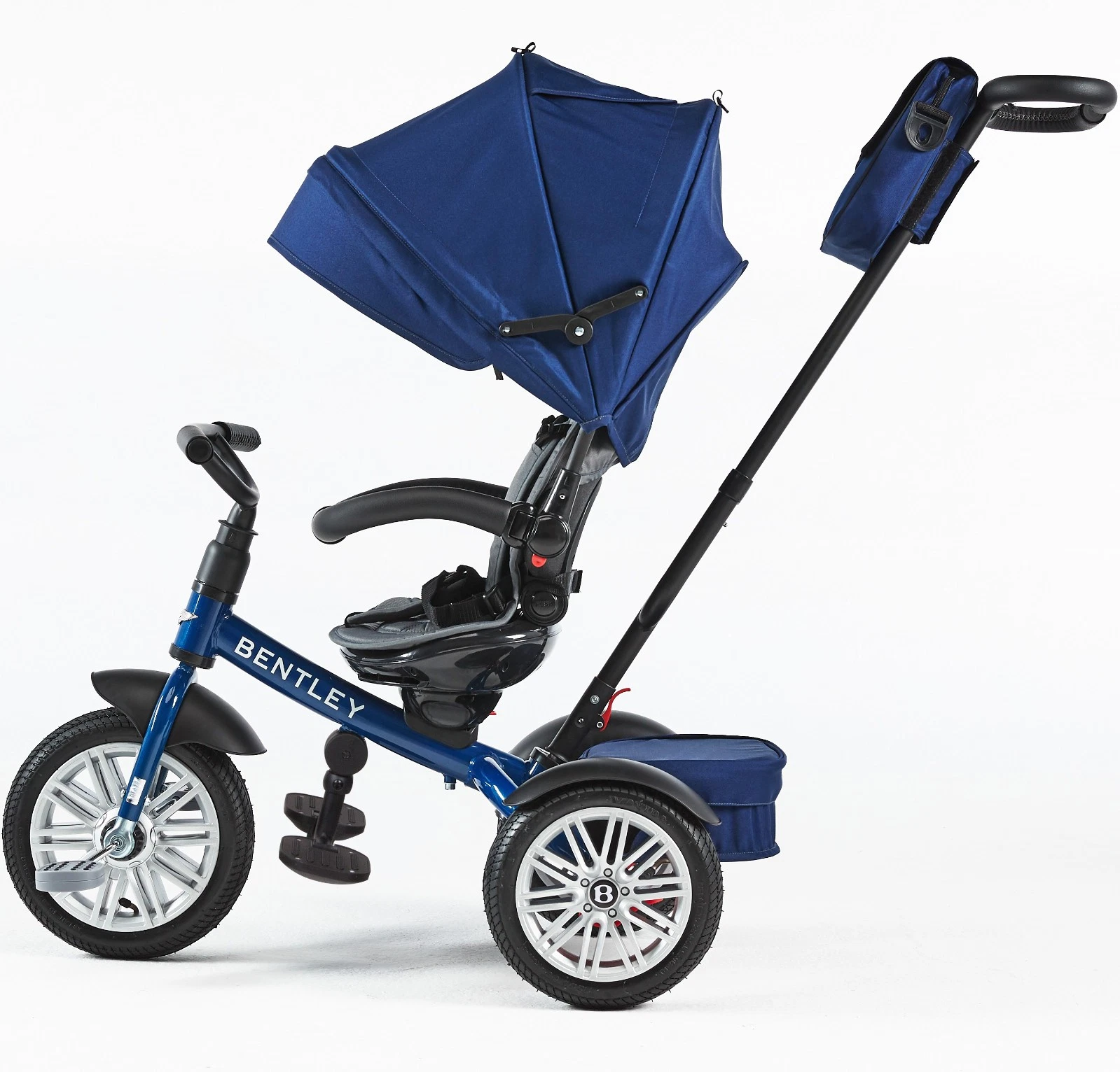 New BENTLEY PRAM BLUE Royal Blue Seat Swivel Trike 6in1 Buggy Tricycle