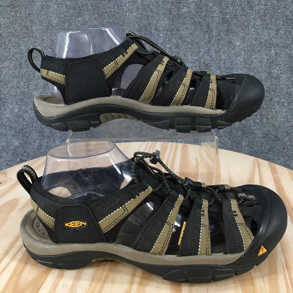 Keen Sandals Mens 10.5 Newport H2 Waterproof Closed Toe Fisherman Brown Black - Image 2 of 4