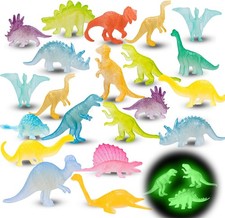 Glow in Dark Mini Dinosaur Figures Kids Party Favors