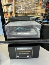 LAMBORGHINI VENENO 40TH ANNIVERSARY BLUE 1/64 RESIN CAR PANTHEOM MODEL 100 MADE