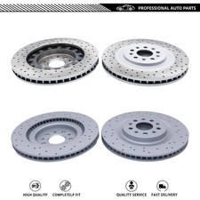 Full Set 4 Upgrade 2pc Brake Rotors Fits Maserati Ghibli Quattroporte 2017-22