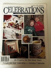 1992 Leisure Arts Celebrations WINTER Cross Stitch/Craft Patterns Leaflet