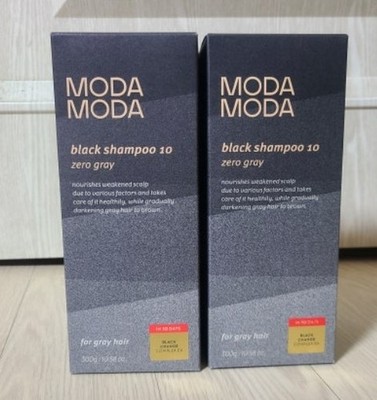 ModaModa Zero Gray Black Shampoo / 300g x 2ea / Express / Original