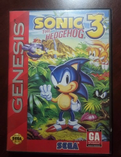 SEGA Sonic the Hedgehog 3 Sega Genesis 1994 Action & Adventure NTSC-U/C 2-Player