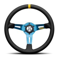 Momo R1908bl33l Mod.08 330 Mm Leather Racing Steering Wheel 88mm Dish Momo R1908bl33l Mod.08 330 Mm Leather Racing Steering Wheel 88mm Dish