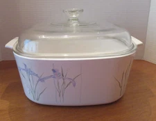 “SHADOW IRIS” Corning Ware 5 Liter Covered Casserole w/Lid Baking Dish A-5-B