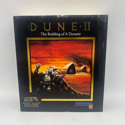 Dune II Building of Dynasty Westwood Virgin Games IBM PC Big Box (Complete?)