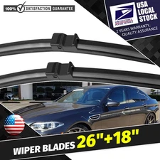 For 2011-2015 BMW 550i GT Bracketless Wiper Blades OEM Replacement 26" & 18"