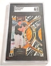 2024 Panini Select #10 Paul Skenes RC Zebra Prizm Premier Lvl Graded SGC 6.  I23