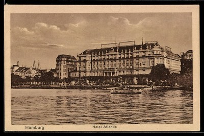Hamburg-St.Georg, Hotel Atlantic, Ansichtskarte 