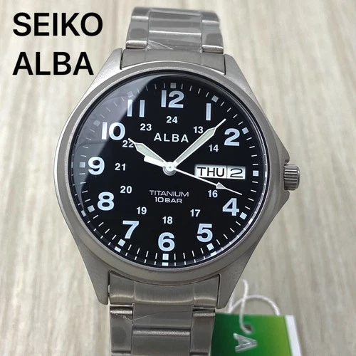 SEIKO Watch AQPJ402 ALBA Quartz Titanium Sporty Waterproof Men's JP