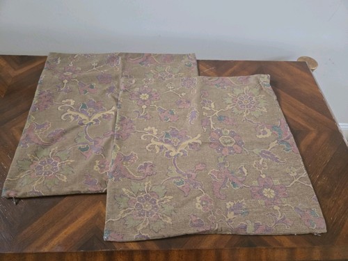 2 POTTERY BARN Shiraz Kissenbezüge 20x20 braun grün lila