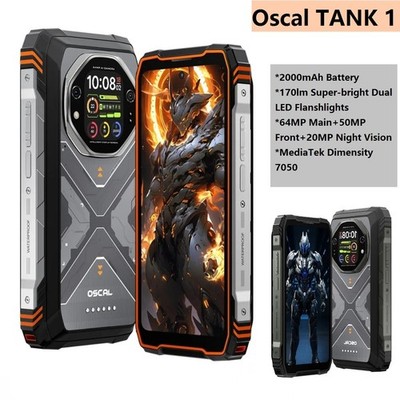 20000mAh Blackview Oscal TANK 1 5G Robust Smartphone Android 15 Outdoor Handys