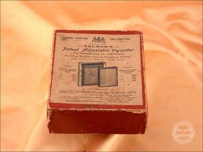 Salmon's Patent Adjustable Vignetter, sehr selten, inkl. Box - top - 1345