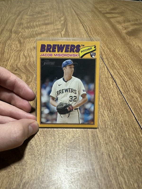 Topps Jacob Misiorowski Milwaukee Brewers Rookie 2-Card Lot 2025 #10 #144