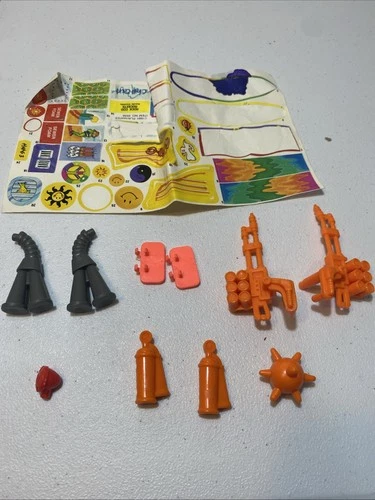 Vintage 1991 TMNT Mike’s Kowabunga Surf Buggy Parts Accessories Stickers Lot