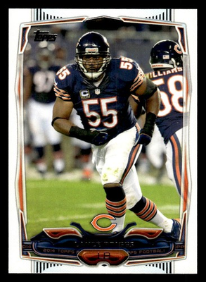 #ad #ad 2014 Topps #207 Lance Briggs Card Chicago Bears $1.59