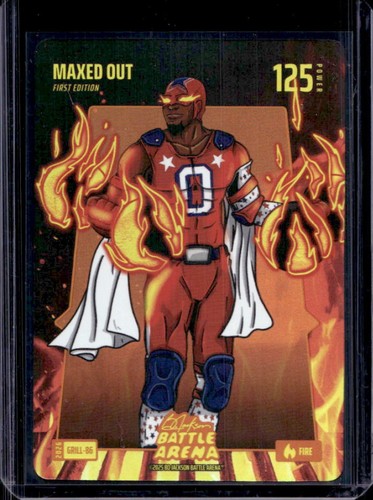 2026 Bo Jackson Battle Arena 1st Ed. Maxed Out Tyrese Maxey Fire #GRILL-86 76ers