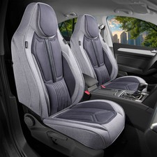 Schonbezüge Sitzbezüge für Volvo S70 V70 3 Bj 2007-16 in Grau DS7