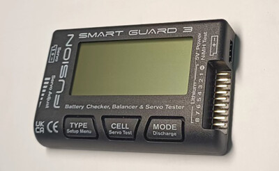 Smart Guard 3 LiPo / LiFe / Li-Ion / NiMH Battery Checker, Balancer & Servo Test