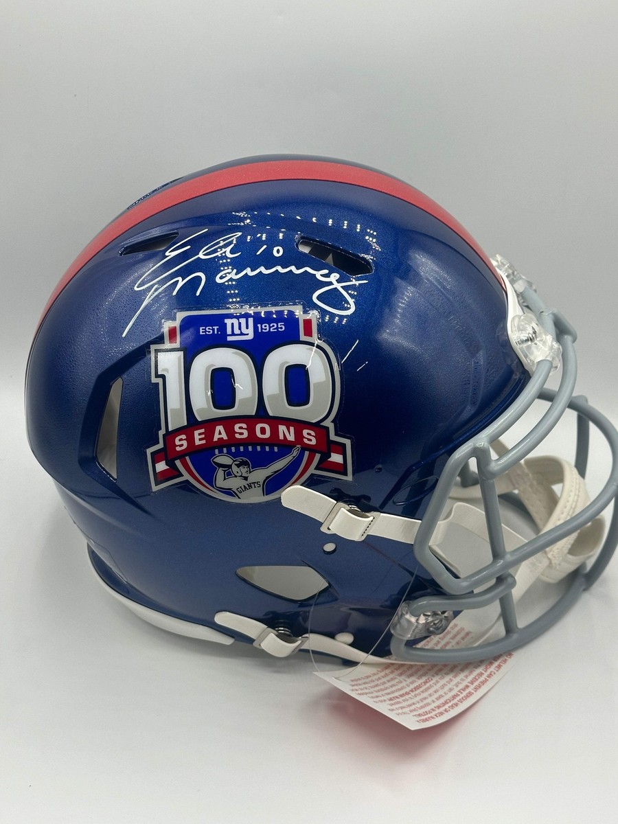 Eli Manning Autographed NY Giants 100th Season Anniversary Full Size  Authentic H