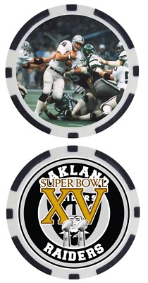 SUPER BOWL XV - OAKLAND RAIDERS - POKER CHIP/BALL MARKER